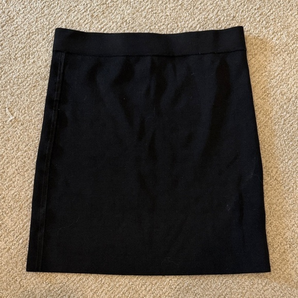bebe Black bondage Pencil Skirt